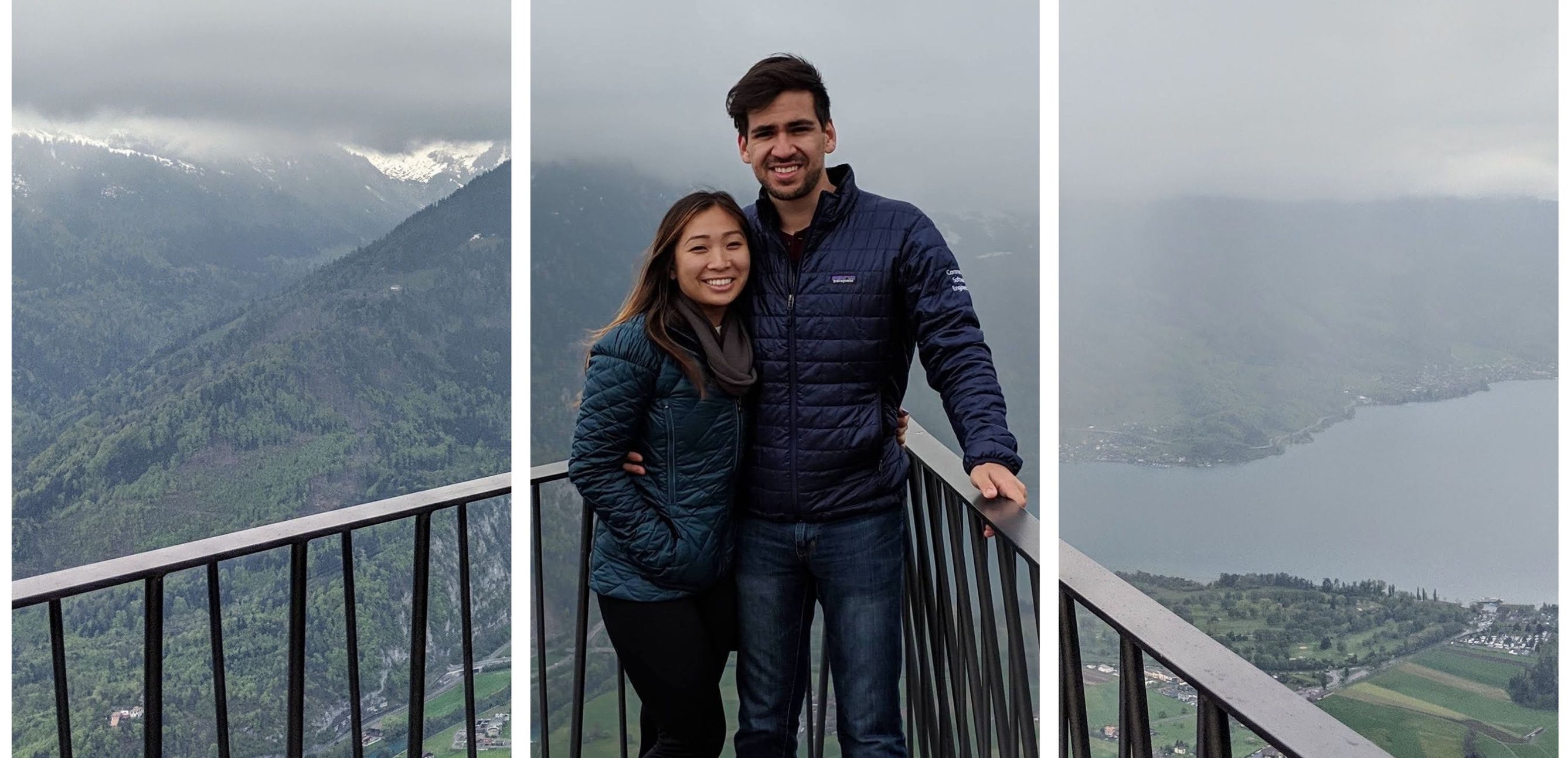 David and Jenny in the swiss mountains at interlaken