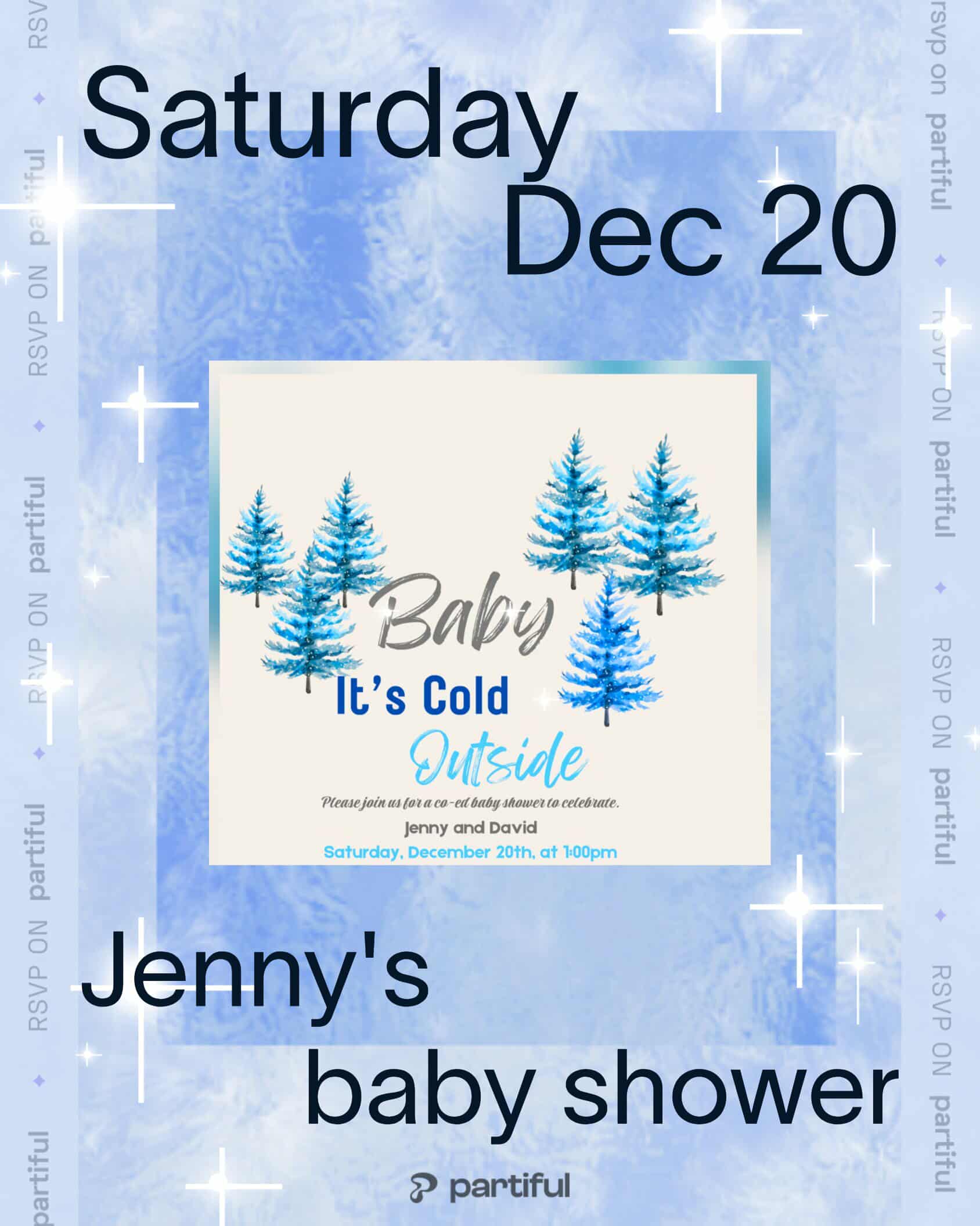 register flyer to baby shower